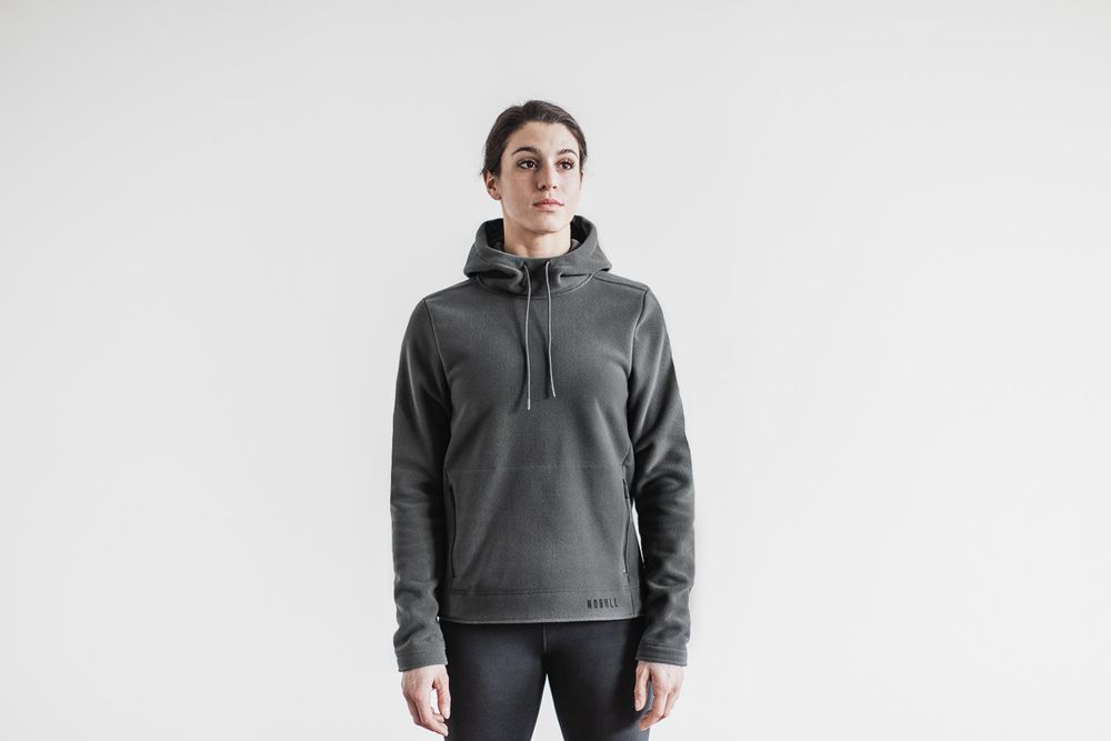 Sweat À Capuche NOBULL Femme Foncé - NOBULL Arctic Pullover,France (3495-NHKEZ)